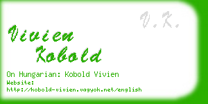 vivien kobold business card